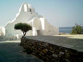 Chapelle dans le centre de Mykonos