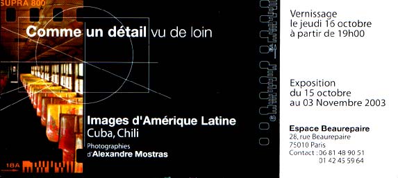 Comme un détail vu de loin - Alexandre Mostras