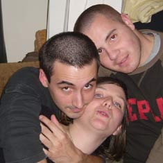 Marie, Séb et moi chez Sylvia