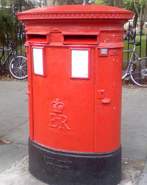 Boite aux lettres à Londres