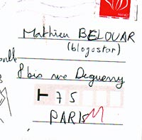 Carte postale "blogostar"