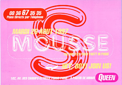 Soirée Mousse au Queen - 1997