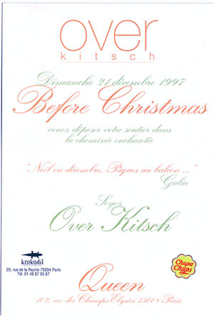 Soirée OverKitsch au Queen - 1997