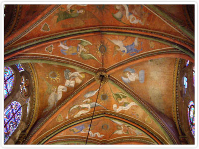 Les 47 anges musiciens du plafond de la Cathédrale Saint-Julien - Le Mans