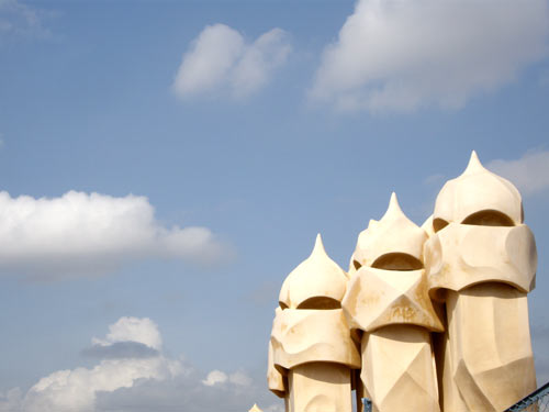 Toit de la Pedrera à Barcelone