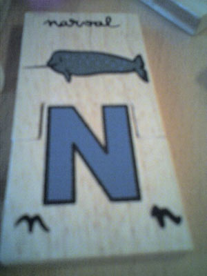 Un narval pour apprendre la lettre N ?