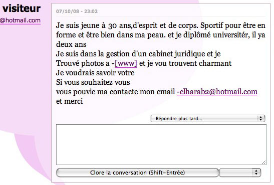 Spam perso :) Spam perso :)