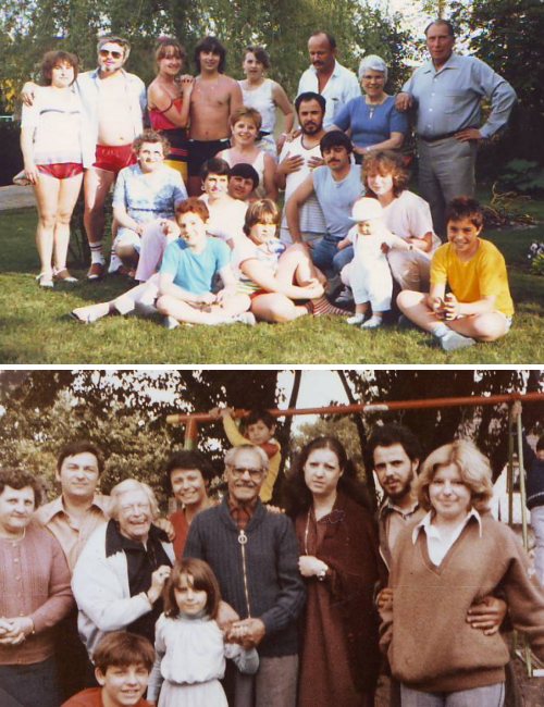 Côté Maman en haut, côté Papa en bas ! :)