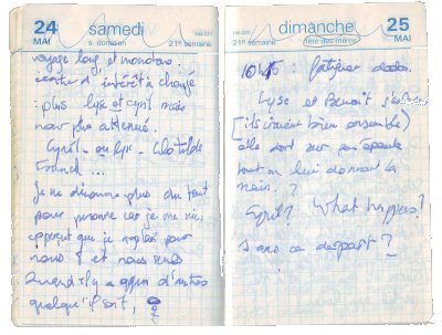 Mon journal intime en 1991