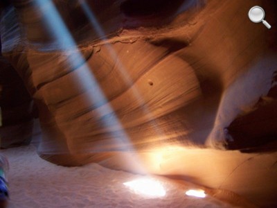 Upper Antelope Canyon - rais de lumière