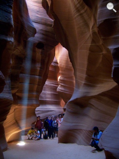 Upper Antelope Canyon - visiteurs en contexte