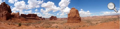 Arches National Park - Panorama de l'entrée du Parc
