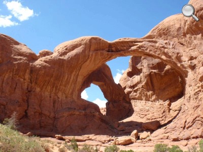 Arches National Park - Détail de la Double Arch