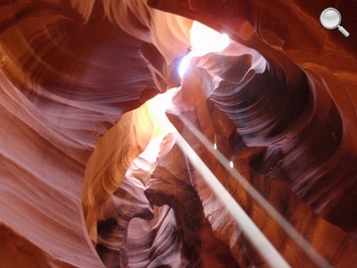 Upper Antelope Canyon - vue de la faille supérieure