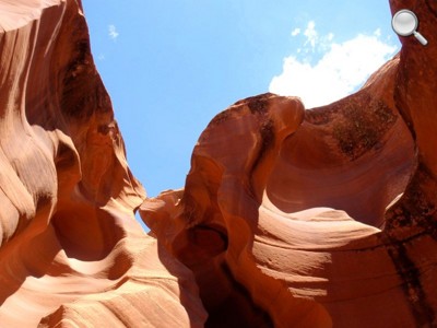 Lower Antelope Canyon - vue du ciel