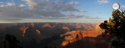 Grand Canyon National Park - Vue globale au coucher du soleil