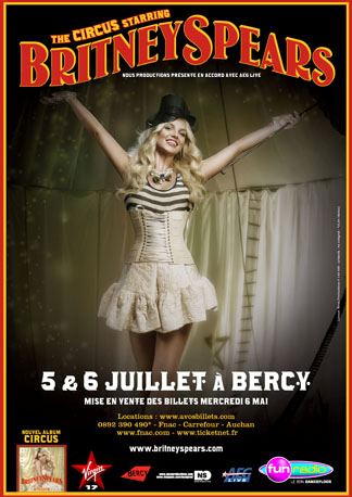 Britney Spears et son «&nbsp;Circus Tour&nbsp;» à Bercy