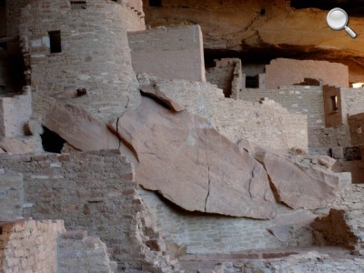 Mesa Verde National Park - détail d'un mur de Cliff Palace