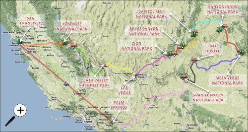 Plan de notre roadtrip