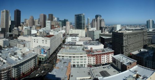 Vue de notre chambre à l'Hôtel Nikko