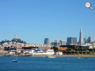 Skyline classique de San Francisco - Coit Tower et Transamerica Pyramid