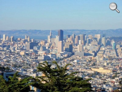 Panorama de San Francisco (Twin Peaks) - détail