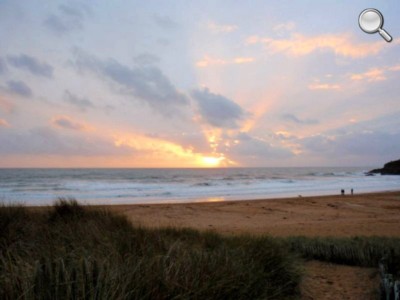 Coucher de Soleil sur la plage de Bellangenet - Le Pouldu