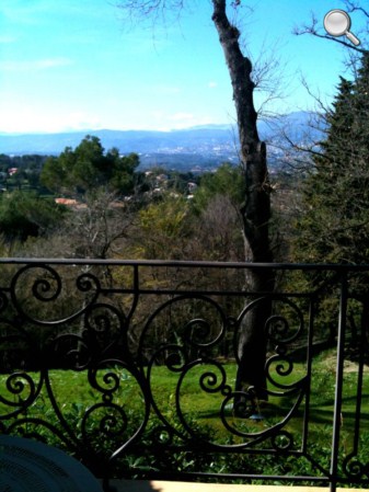 Vue de notre chambre à Mougins
