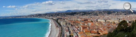 Vue de la baie de Nice de la colline du Château