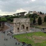Arc de Constantin vu du Colisée
