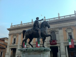 Statue équestre de Marc-Aurèle sur le Capitole