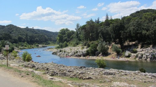 Vue du Gardon - Pont du Gard