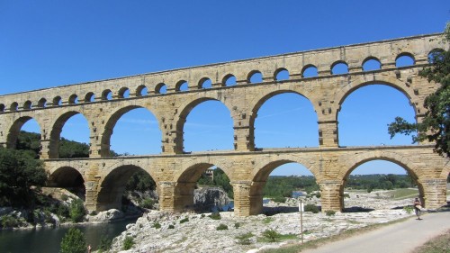Vue globale Pont du Gard