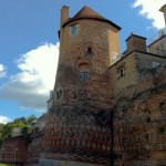 Une des tours sur la muraille romaine du IIIème siècle du Mans