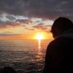 Coucher de soleil sur la plage de Bellangenet (Le Pouldu)