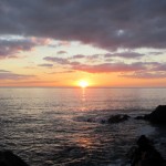 Coucher de soleil sur la plage de Bellangenet (Le Pouldu)
