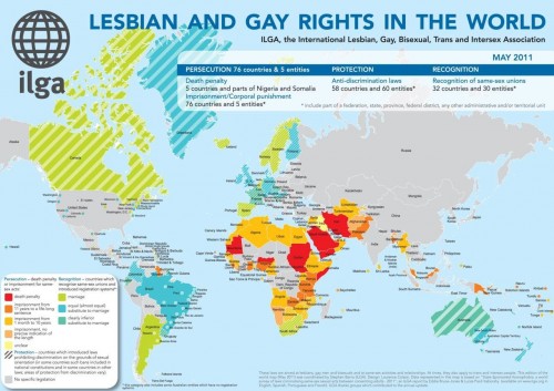 Carte mondiale des droits LGBT