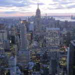 New York - Vue nocturne vers Downtown de Top of the Rock