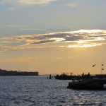New York - Soleil couchant vers Brooklyn du Pier 17