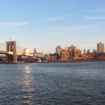 New York - Soleil couchant vers Brooklyn du Pier 17