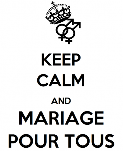 Keep calm and mariage pour tous