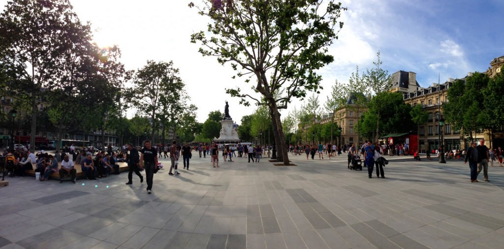 Panorama de la nouvelle place de la République