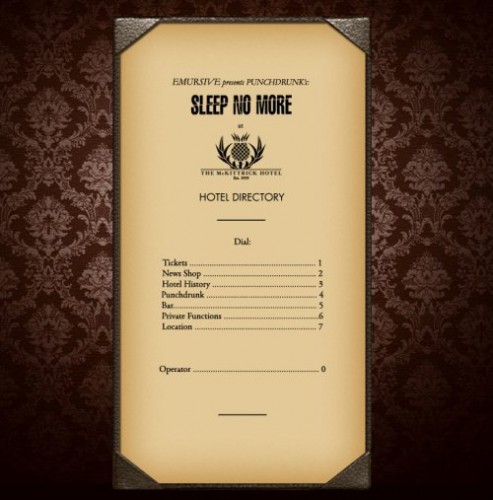 Sleep no more au McKittrick Hotel