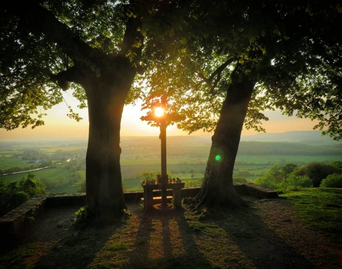 Coucher de soleil à Chateauneuf-en-Auxois