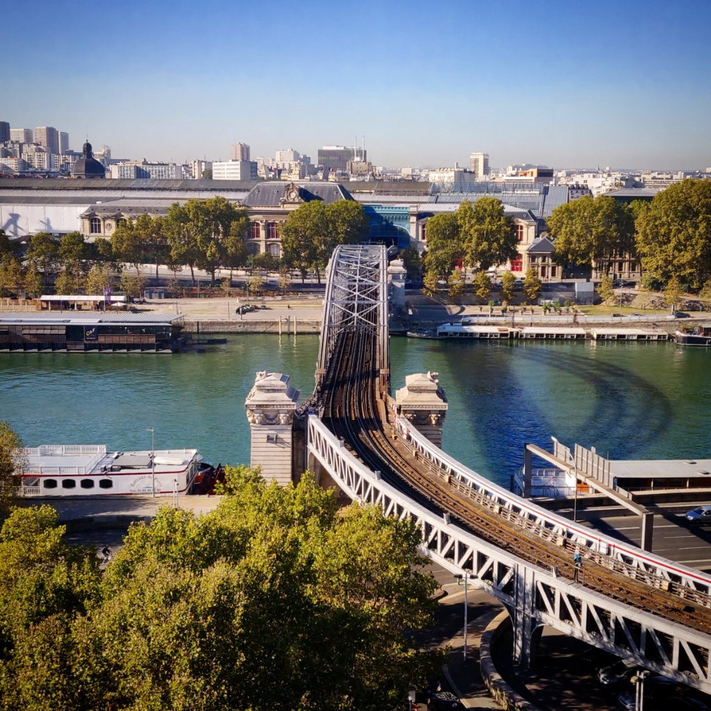 Vue d'Austerlitz et la Seine du quai de la Rapée