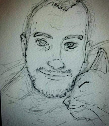 Dessin de moi et Sookie