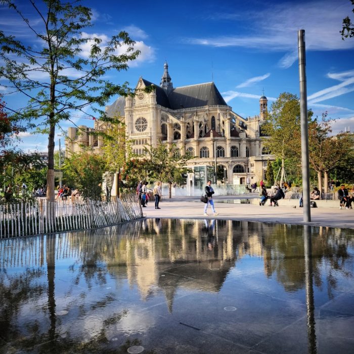 Eglise Saint Eustache - jardin Nelson Mandela